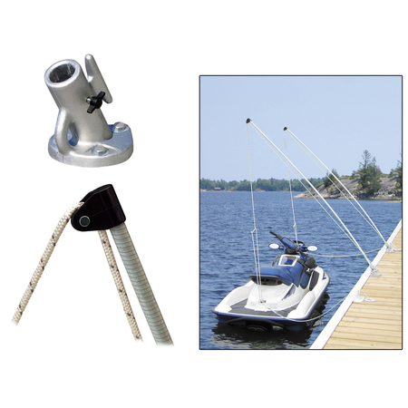 Dock Edge Economy Mooring Whips 8ft 2000 LBS up to 18ft 3100-F